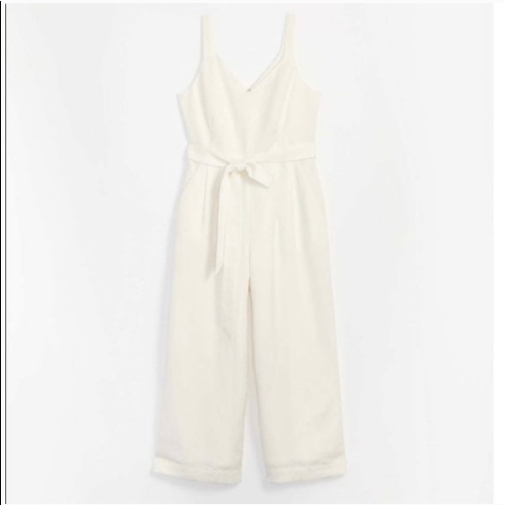 NWT Loft linen wide leg jumpsuit